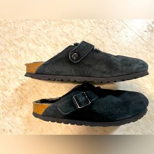 Boston Shearling Sandal  (Black)